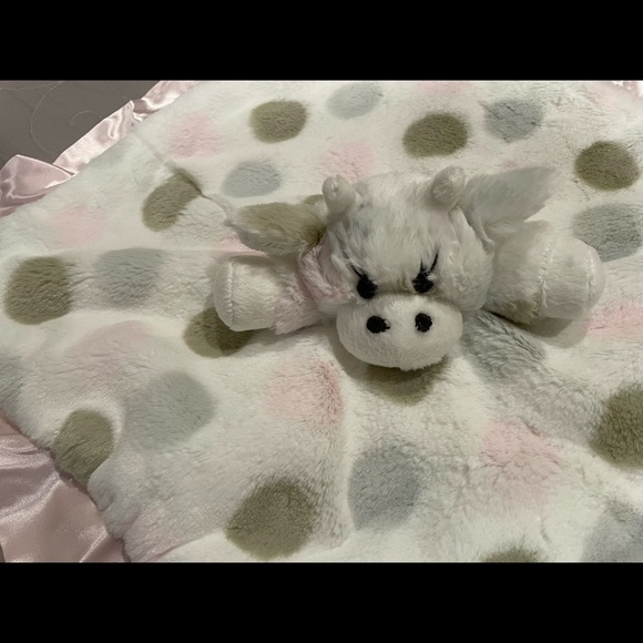 Little Giraffe pink lovey lovie blanket blanky NWT - Picture 4 of 4